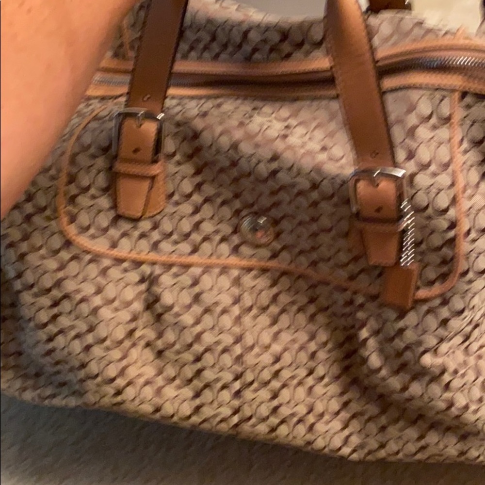 Coach weekender bag.
